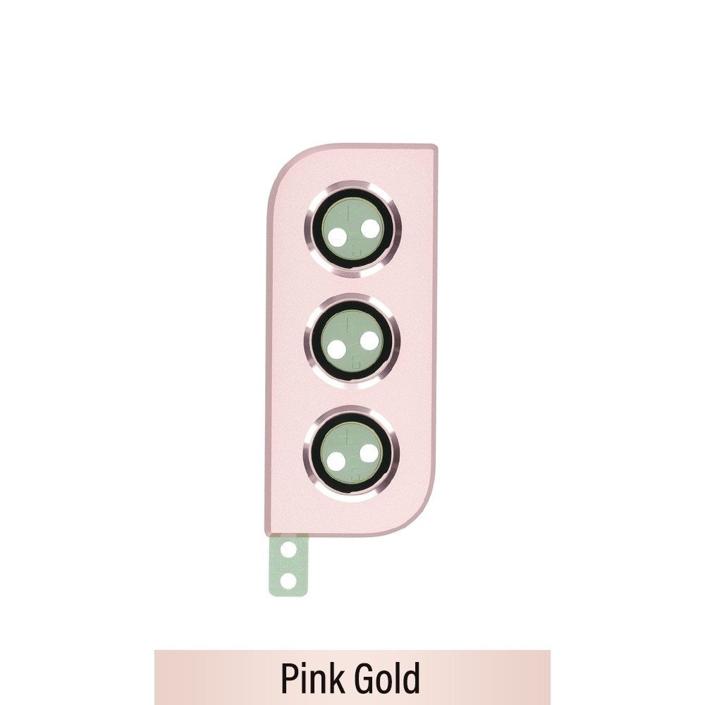 Rear Camera Lens Back Glass Cover for Samsung Galaxy S22 Plus 5G S906B GH98-47112D (Gold)-Pink Gold Rear Camera Lens Back Glass Cover for Samsung Galaxy S22 Plus 5G S906B GH98-47112D (Gold)-Pink Gold